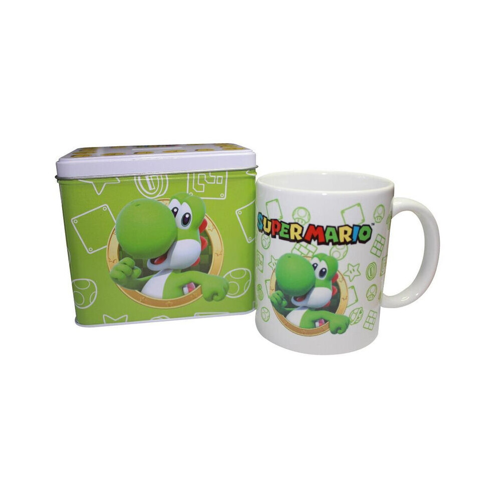 Nintendo Super Mario Bros Yoshi Mug + Money Box Set