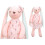 Plüschhasenmaskottchen rosa 35cm 1