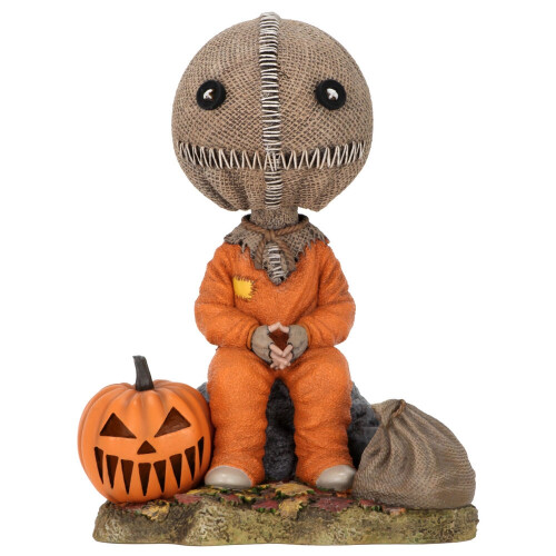 NECA Trick r Treat Sam Head Knocker figure 17cm - Plush Soft Toy 2