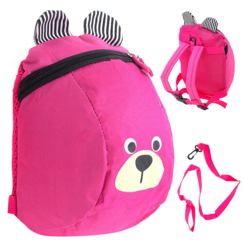 Kindergartenrucksack Teddybär rosa