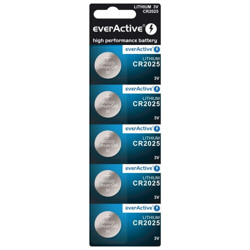 Batterie everActive litowa CR2025 Blister 5szt.