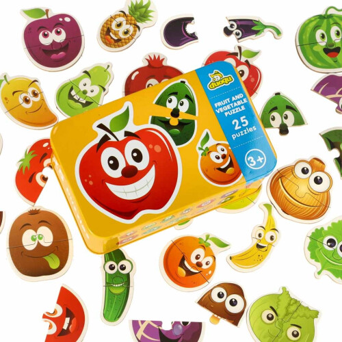 Obst-/Gemüsedosenpuzzle 25 Rätsel