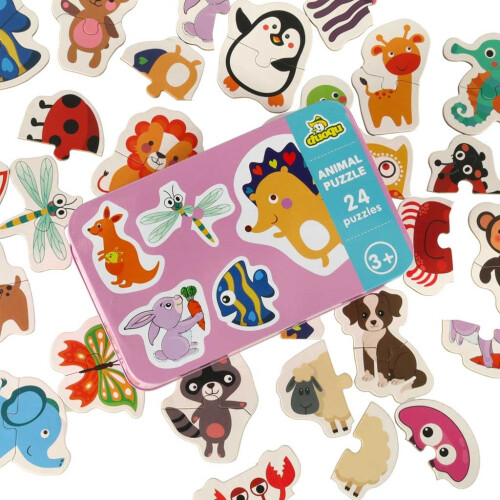 Puzzles in der Dose Tiere 24 Puzzles