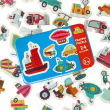 Puzzle in einer Dose mit 24 Puzzles