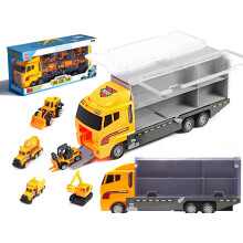 Transporter-LKW TIR-Trägerrakete + Metallautos, Baumaschinen