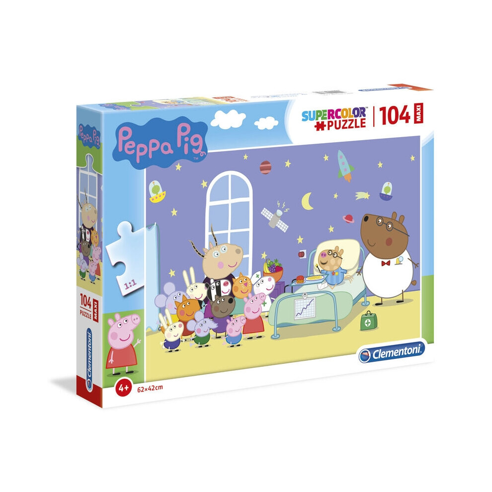 New Clementoni Peppa Pig Maxi Puzzle 104Pcs