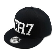 (Black) New Children's Baseball Cap Cristiano Ronaldo Hip Hop Snapback Hat Kids 2-6 Years Old