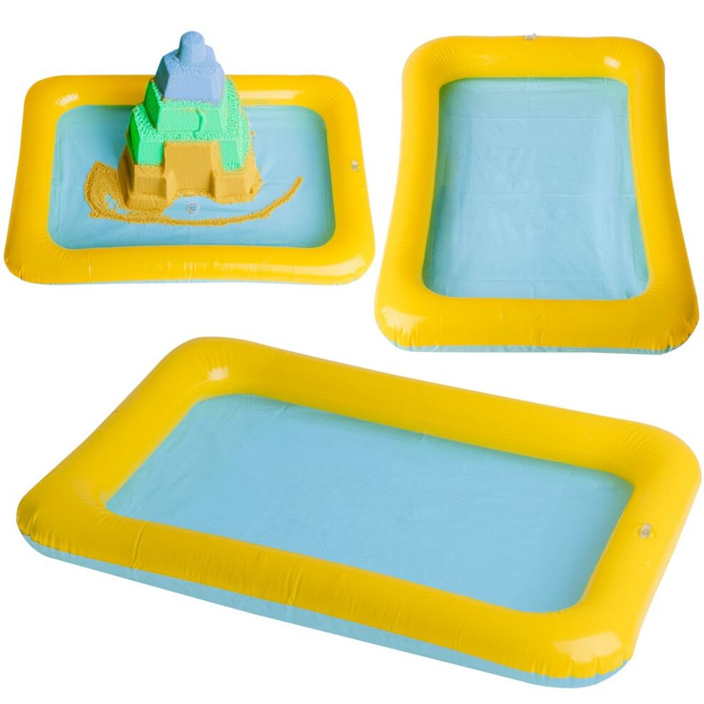 Inflatable sandbox for kinetic sand