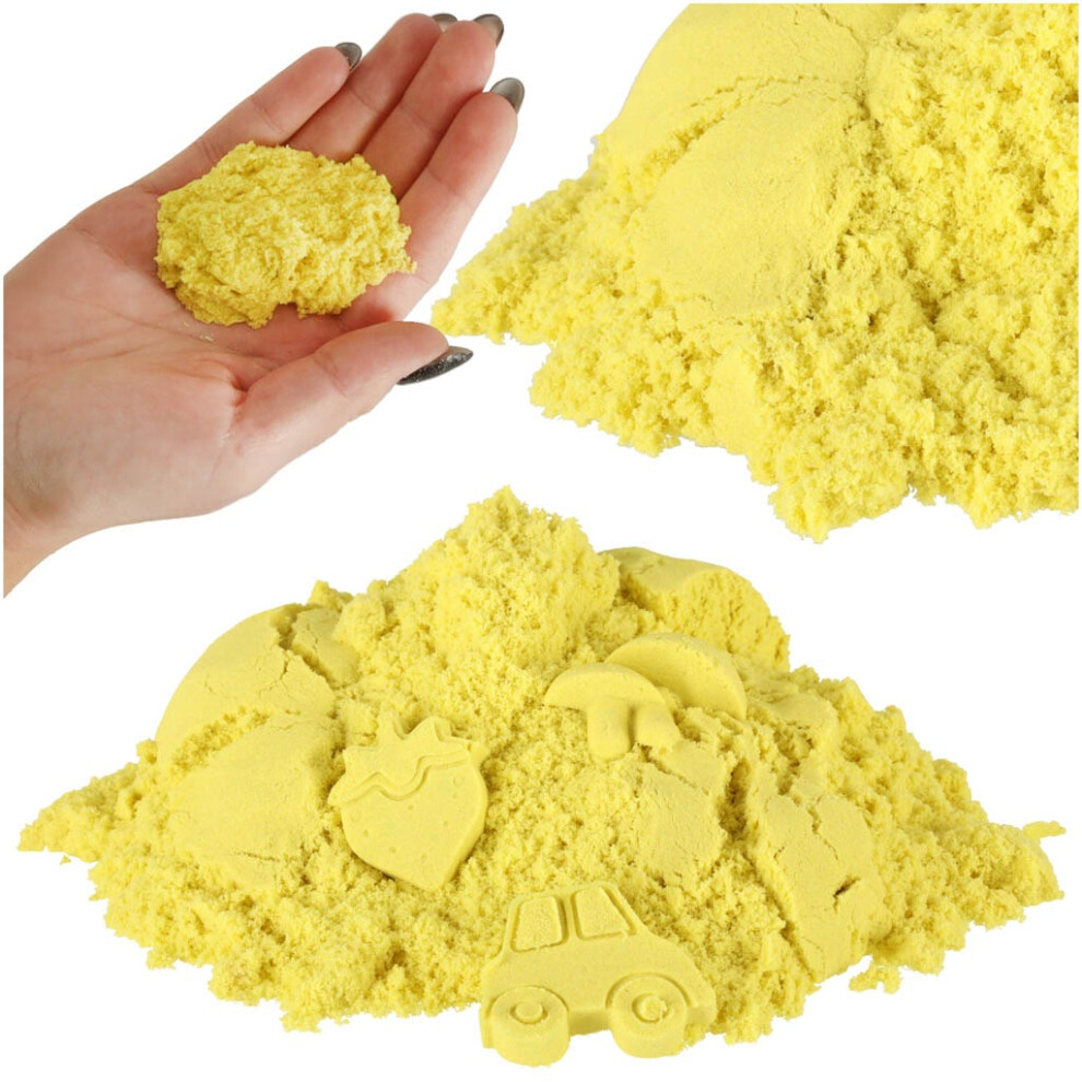 Kinetic sand 1kg in a bag yellow