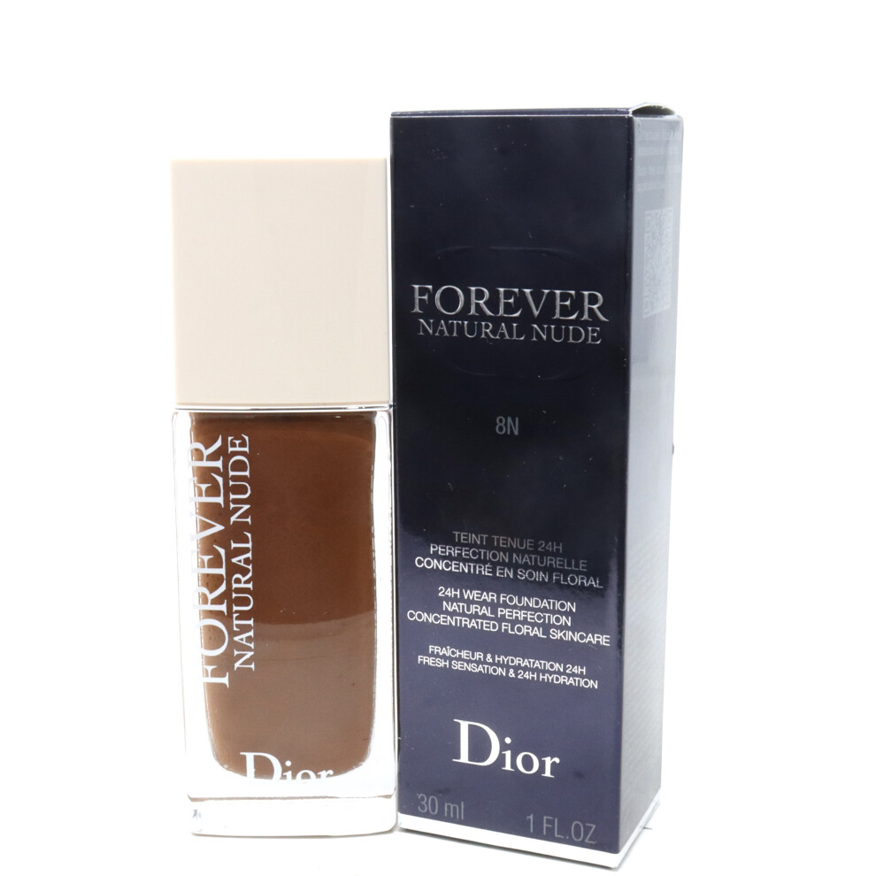 (8N Neutral) Dior Forever Natural Nude 24H Wear Foundation  1.0oz/30ml New With Box