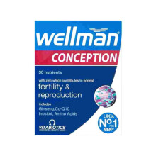 Vitabiotics Wellman Conception 30 Tablets - Nutritional Support for Men's Reproductive Health and Fertility