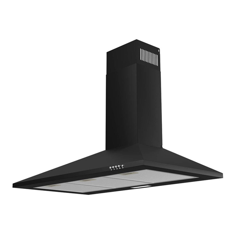 90CM Wall Mount Range Hood with LED Lights