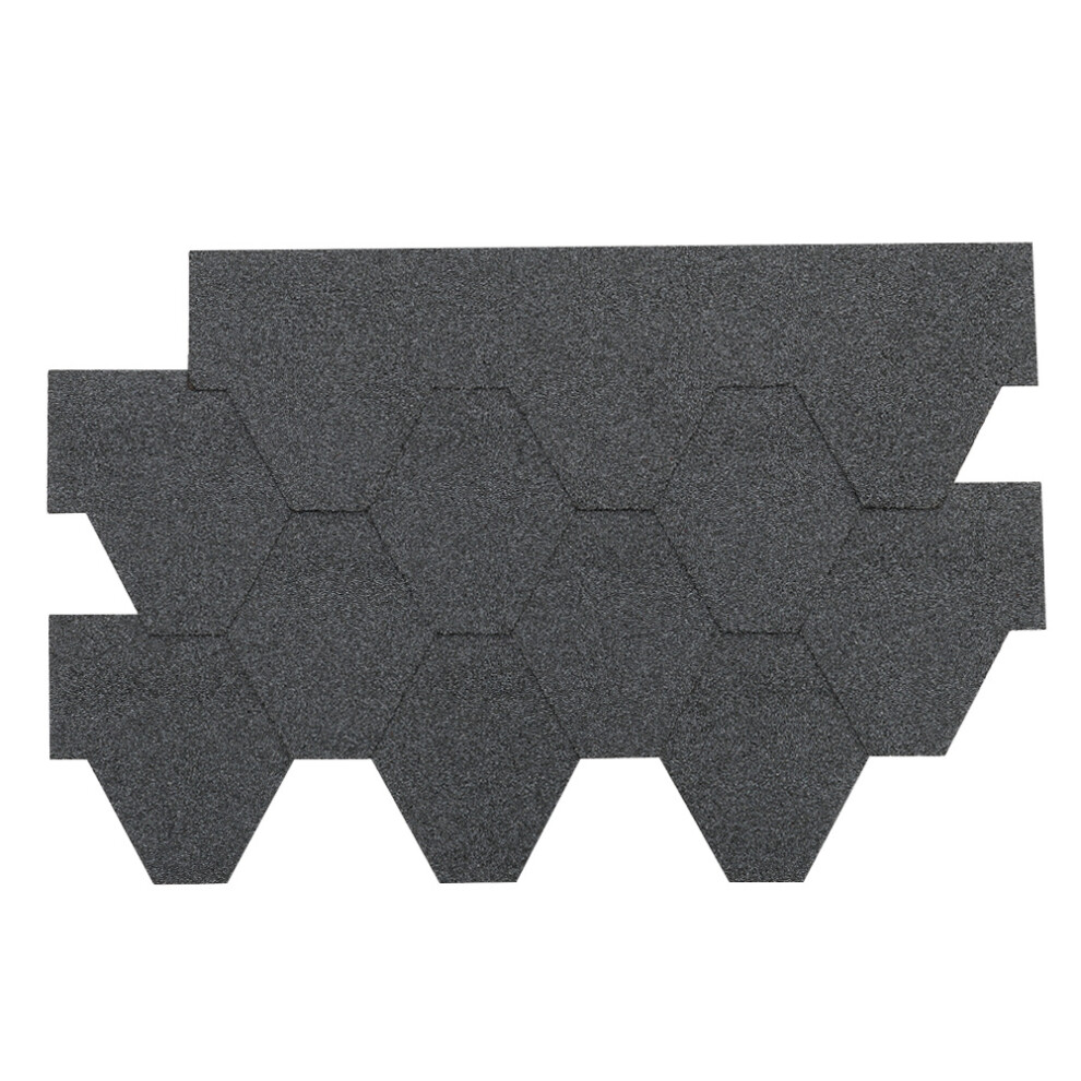 18Pcs Asphalt Garden Bitumen Roofing Shingles 2.61sqm Shed Felt Roof Tiles