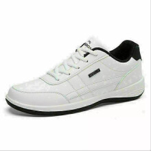 (White, UK11.5/EUR=47) Mens Casual Shoes Trainers Sneakers Sports Leather Lace Up Walking Shoes Size10