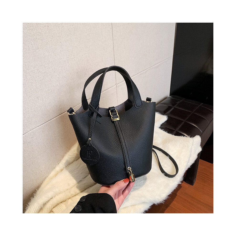 (Black) Crossbody Shoulder One Handbag Ladies Fashion Simple Leisure Commute Versatile