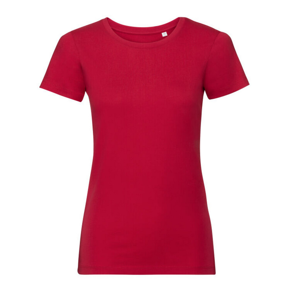 (XL, Classic Red) Russell Womens/Ladies Organic Short-Sleeved T-Shirt