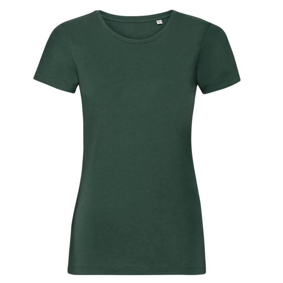 (XS, Bottle Green) Russell Womens/Ladies Organic Short-Sleeved T-Shirt