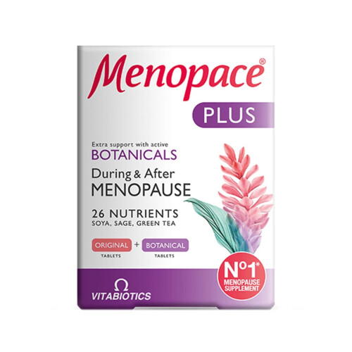 Vitabiotics Vitabiotics Menopace Plus 56 Tablets - Menopause Support with Added Natural Nutrients 2