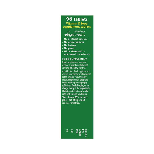 Vitabiotics Vitabiotics Ultra Vitamin D3 2000IU 96 Tablets - Essential Bone and Immune Support 1