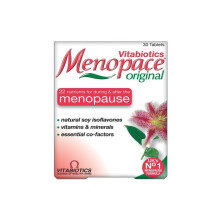 Vitabiotics Menopace Original - Menopause Support & Hormonal Balance, 30 Tablets, Vegetarian, Gluten/Lactose Free