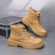 (Yellow, UK 4=EUR 37?Older Kids?) Kids Outdoor Winter Warm Snow Boots Boys Girls Waterproof Walking Sports Shoes