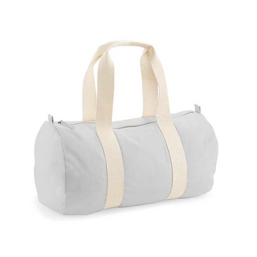 (One Size, Light Grey) Westford Mill EarthAware Organic Duffle Bag-image-OPC-PCZJ75H-NEW