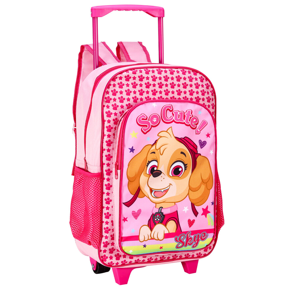 Skye Paw Patrol Kids Travel Cabin Trolley Suitcase Girls Pink