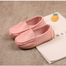 (Pink, UK 10.5 Kids) BOYS KIDS LOAFERS TODDLERS FLAT DRESS SHOES GIRLS SOFT BOAT SLIP ON COMFY SHOES