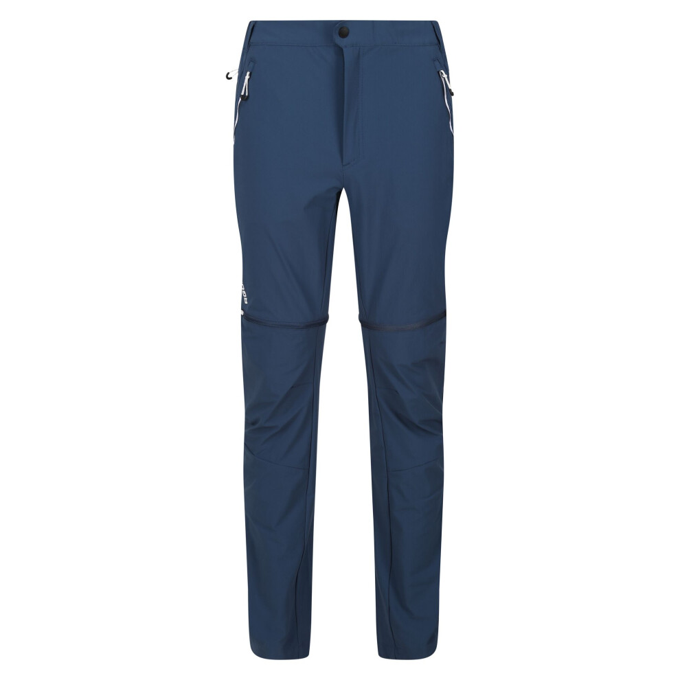 (40R, Blue Wing) Regatta Mens Mountain Zip-Off Trousers