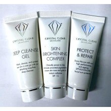 CRYSTAL CLEAR BRIGHTENING COMPLEX + DEEP CLEANSE GEL + PROTECT&REPAIR 25ML EACH