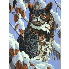 DPW91476 - Paintsworks Paint by Numbers 11" x 14" - Winter Watch