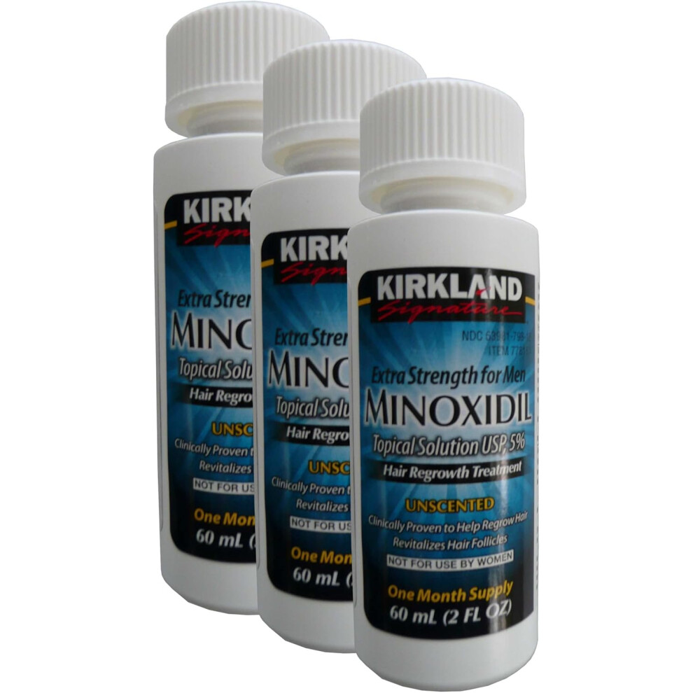 (3 Month Supply) Kirkland Signature Minoxidil Topical Solution 6 Months Supply