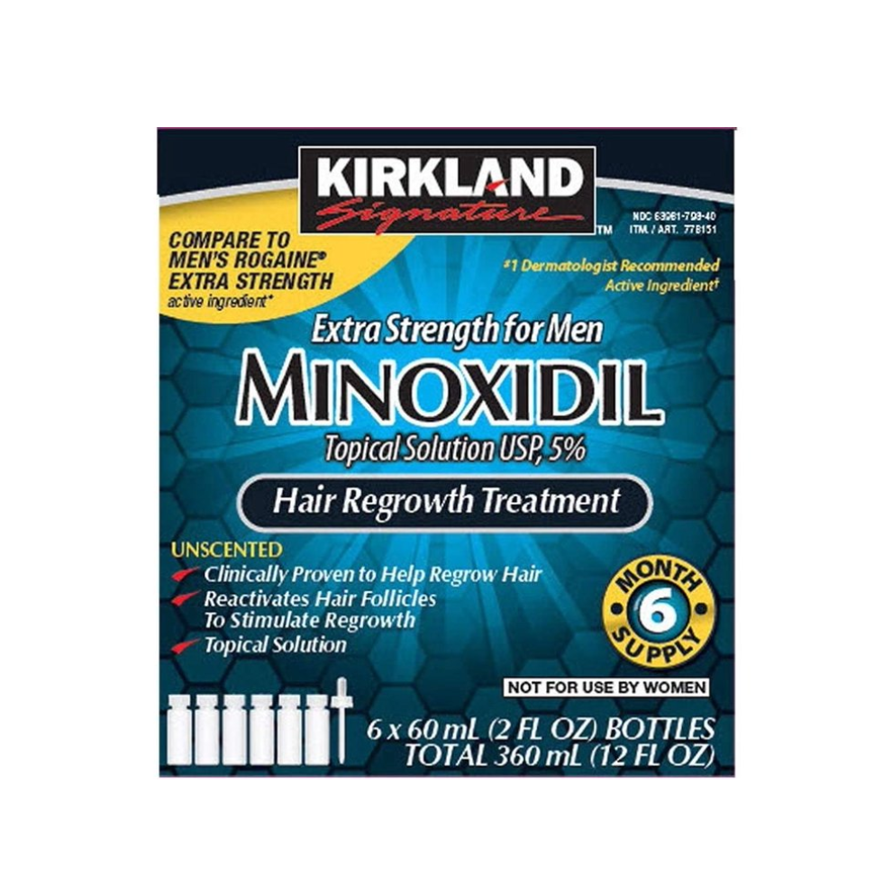 (6 Month Supply) Kirkland Signature Minoxidil Topical Solution 6 Months Supply