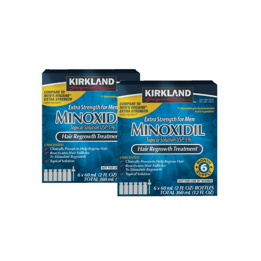 (12 Month Supply) Kirkland Signature Minoxidil Topical Solution 6 Months Supply