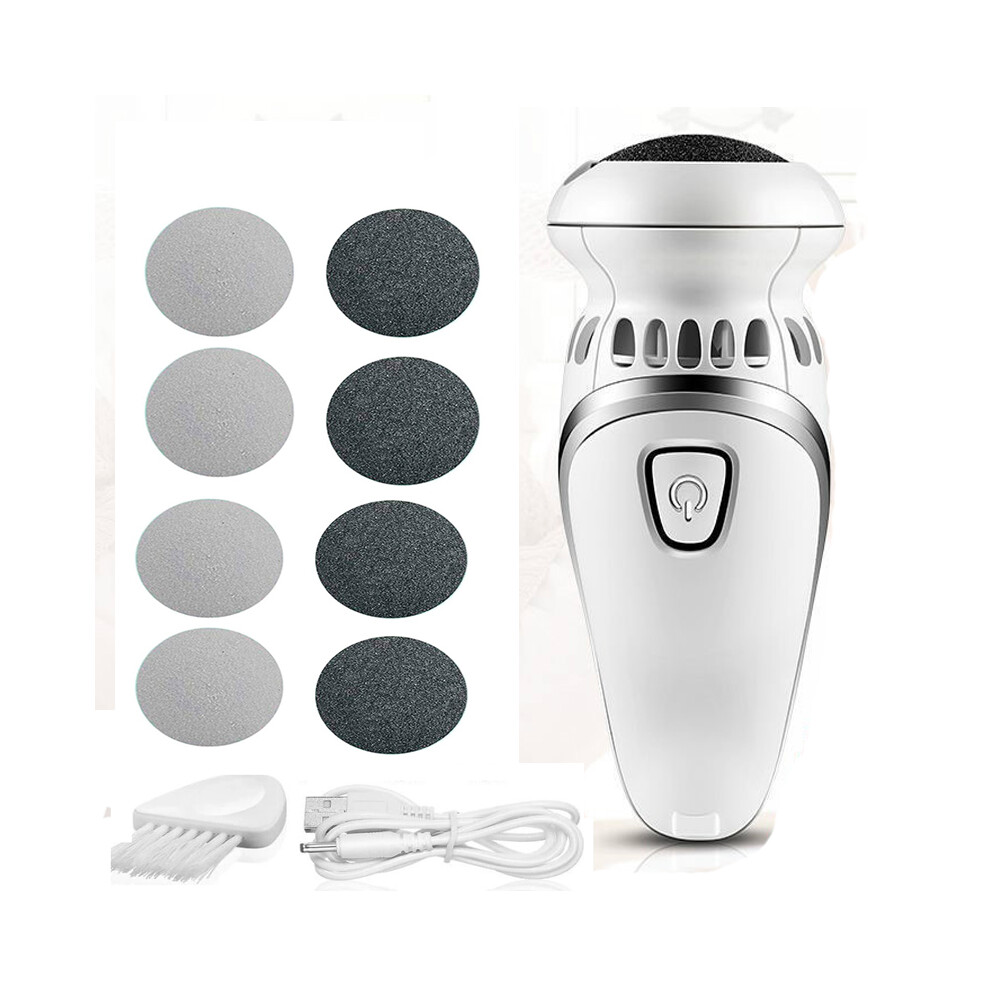 Flemye (8Pcs) Foot Grinding Machine Smooth Feet Hard Cracked Skin Trimmer Pedicure Device