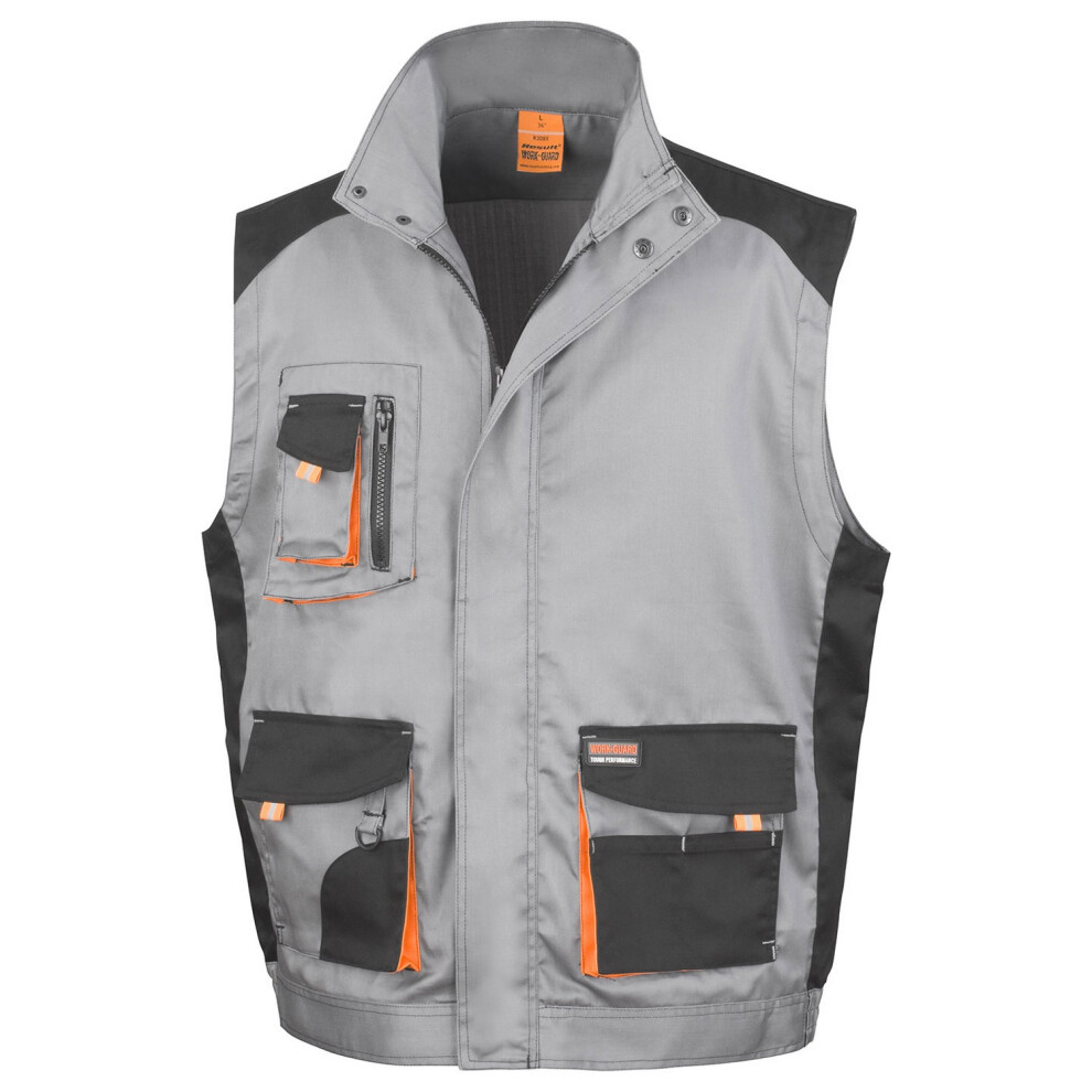 (3XL, Grey/Black) Result Work-Guard Mens Lite Gilet