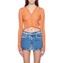 (S) Diesel T-Ribyel Womens Vest Tops Summer Long Sleeve T Shirts
