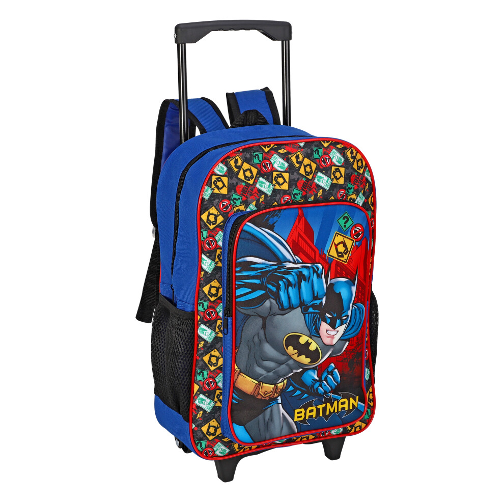 Batman Foldable Trolley Backpack Wheeled Deluxe Cabin Luggage