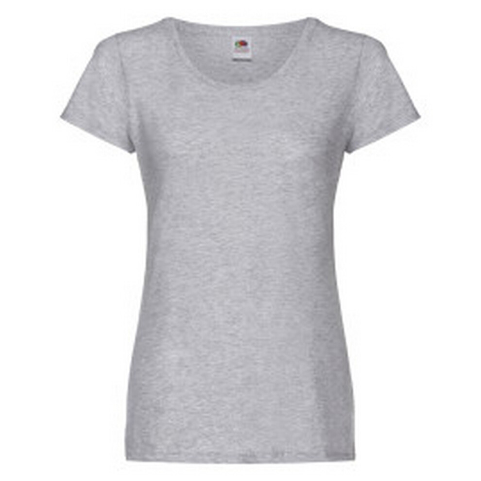 (XS, Heather Grey) Fruit of the Loom Womens/Ladies T-Shirt
