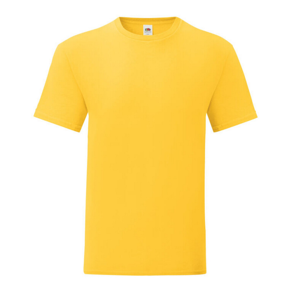 (L, Sunflower) Fruit Of The Loom Mens Iconic 150 T-Shirt