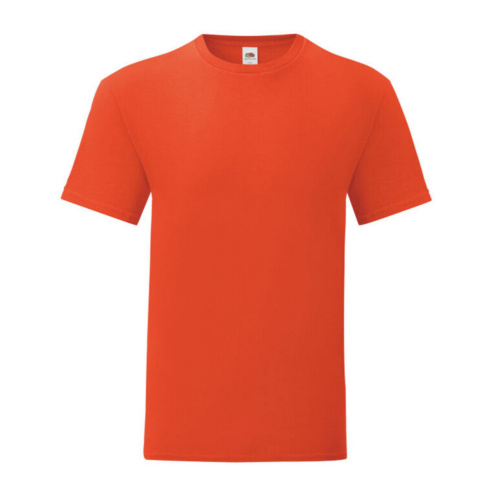 (S, Flame) Fruit Of The Loom Mens Iconic 150 T-Shirt