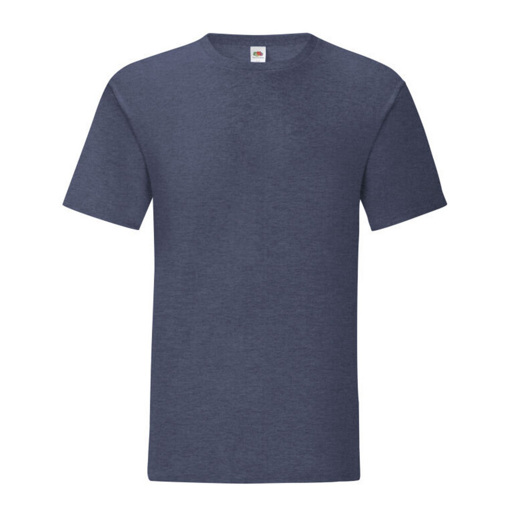 (XL, Heather Navy) Fruit Of The Loom Mens Iconic 150 T-Shirt