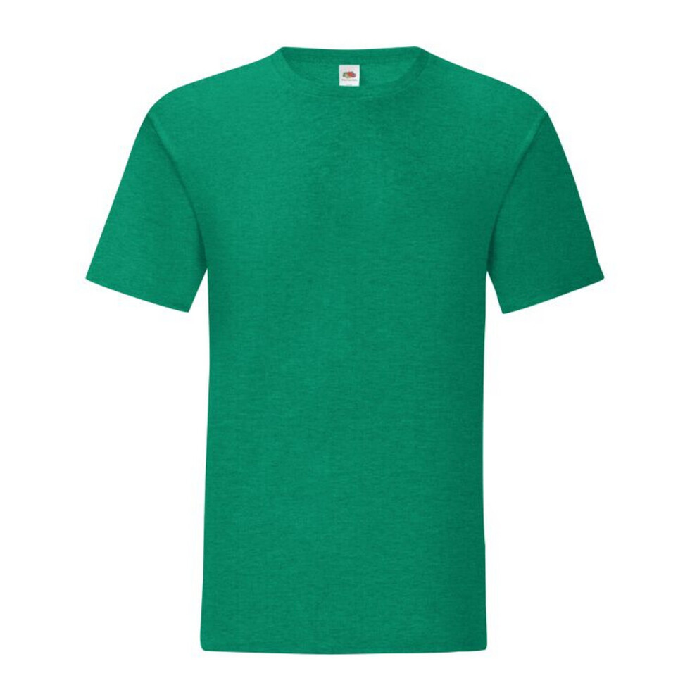 (L, Heather Green) Fruit Of The Loom Mens Iconic 150 T-Shirt