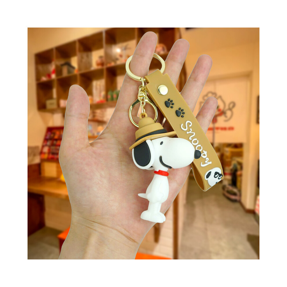(Khaki) Keyholder Snoopy Charming Trendy Cartoon Key Accessory Creative Gift Idea