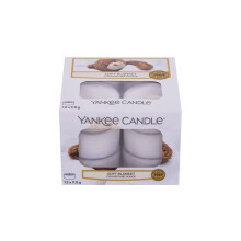 YANKEE CANDLE Soft Blanket Theelichtjes, Theelicht (x12), Wit