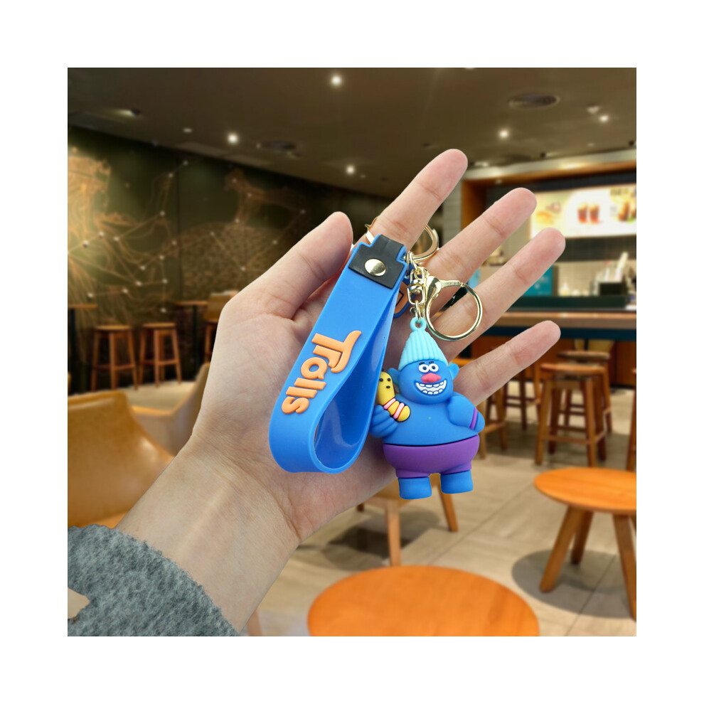 (Dada) Troll Adorable Cute Doll Keychain Quirky Cartoon Rubber Backpack Accessory Not,Specified