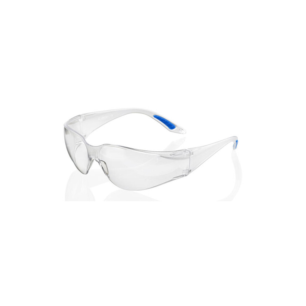 (Grey) Beeswift Safety Spectacle - Vegas Safety Spectacle Clear Lens - Clear Grey Yellow 5030566117909