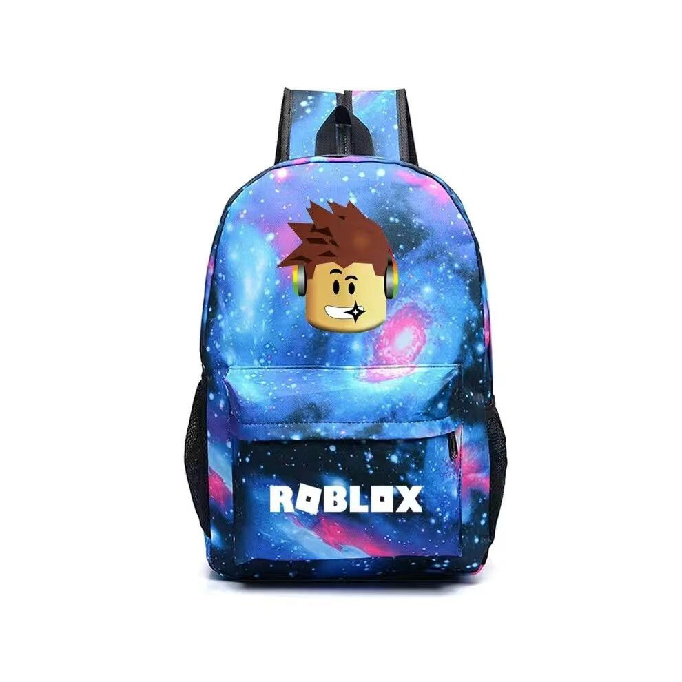 (Starry Blue) For Roblox School Bag Gamer Backpack For Kids Gift