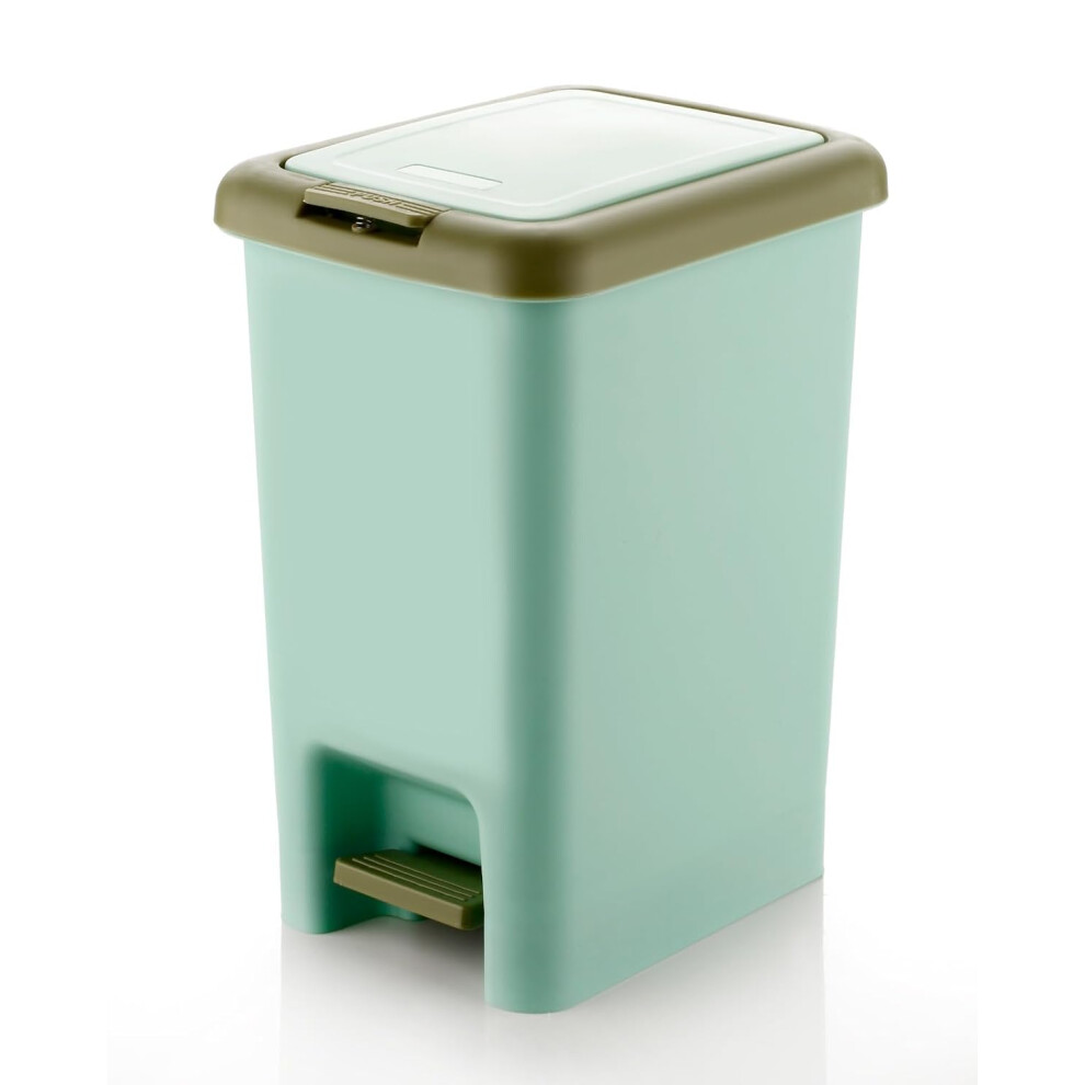 (LIGHT GREEN) Kitchen Pedal Bin Perfect for Narrow Space