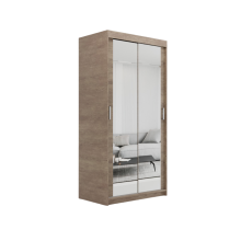 (120cm, Sonoma Oak) ELUKS Modern Sliding Door Wardrobe SKY